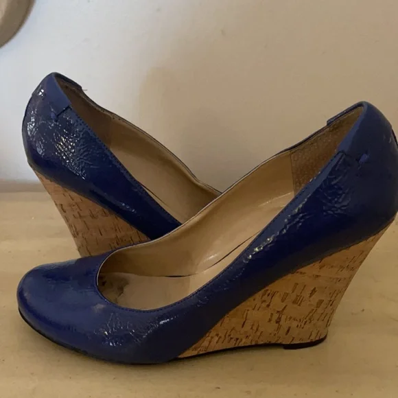 Royal blue wedges - Picture 4 of 5